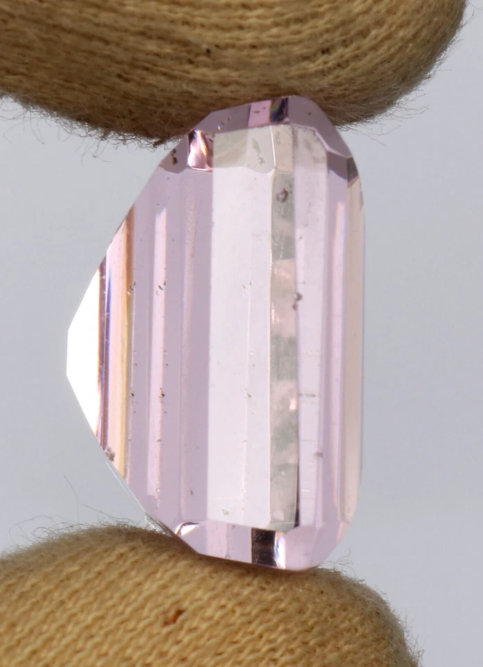 AAA+ Large Pink Topaz 18.00 Ct. Square Cut Faceted Loose Gemstone Ring & Pendant - Image 3 of 4