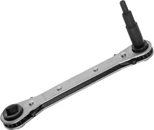 AC Ratchet Wrench, HVAC Service Wrench with HVAC Hexagon Bit Adapter, Premium AC