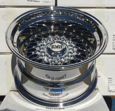 Esm-2r Wheels Rims Vc Chrome 15x9 -20 5x100 4x100 Vw Jetta Gti Golf 5 Lip