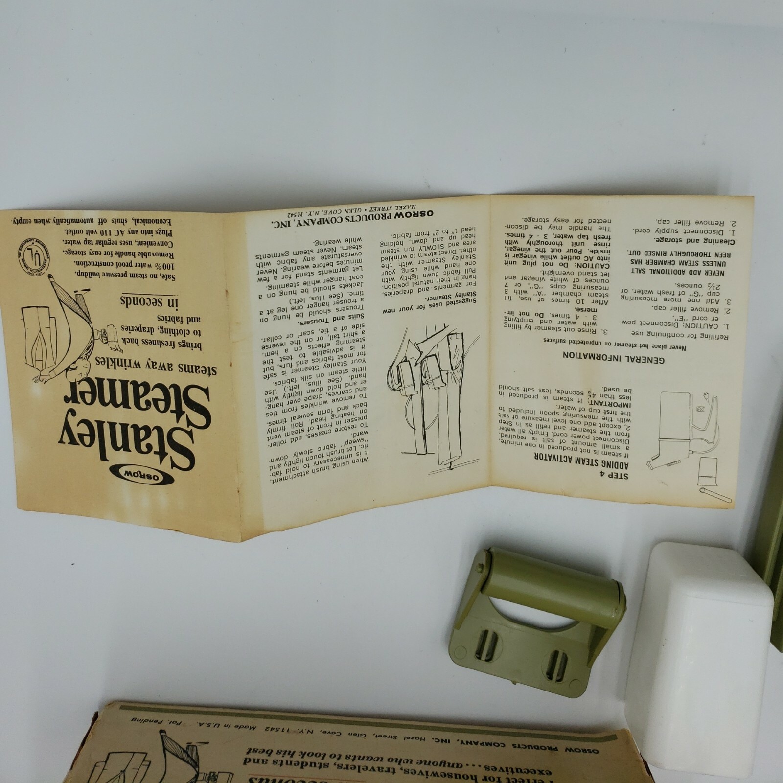 Vintage Osrow Stanley Steamer Glen Cove, New York Does Not Work