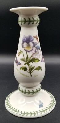 Portmeirion Botanic Garden Viola Hybridia Pansy & Butterfly Candlestick Holder