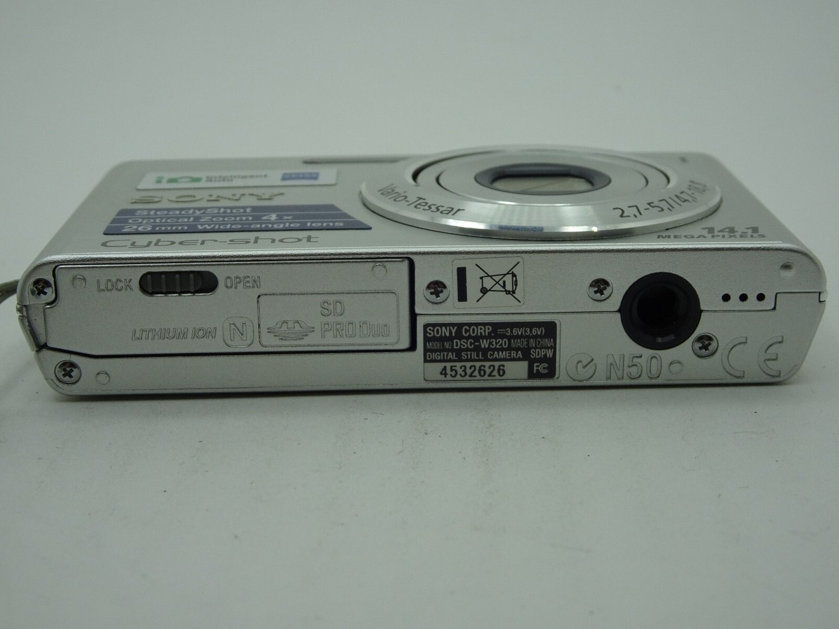 Sony Cyber-Shot DSC-W320 Silver Digital Camera Only 14.1MP Sony Cyber-Shot DSC-W320 Silver Digital Camera Only 14.1MP
