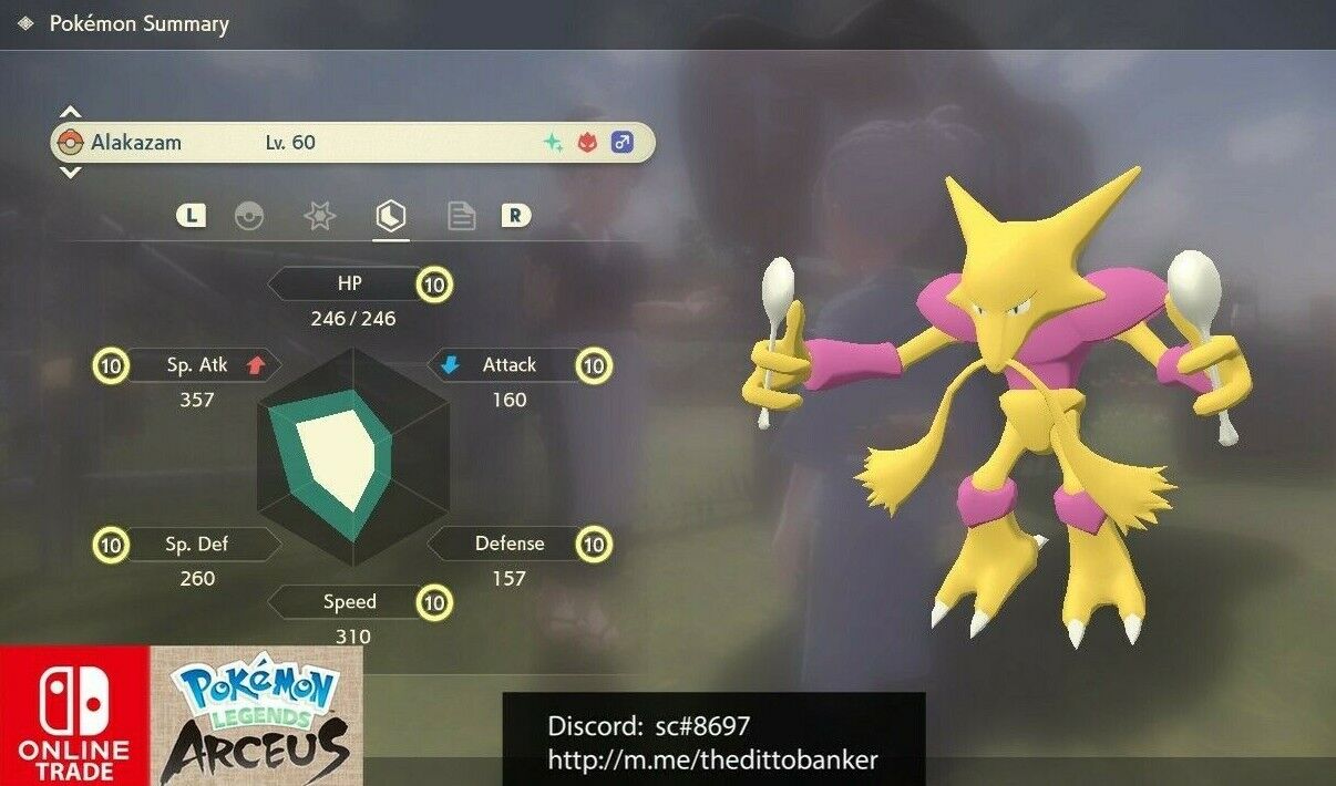 Alakazam  SHINY 6IV MEGA ALAKAZAM - Game Items - Gameflip