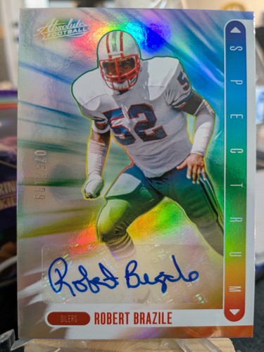 2024 Panini Absolute - Robert Brazile Auto - Spectrum Signatures Oilers