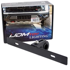 Front Tow Hook Fit License Plate Relocation Mount Kit For 21-up Ford F150 Raptor