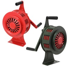 Handsirene Alarm Handkurbel Sirene 120dB Alarmsirene Aluminiumgehäuse Rot/Grün