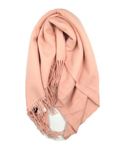 Women Ladies Winter Scarf Cashmere Bland Plain Printed Tassel Hem Pompom Scarf - Picture 77 of 275