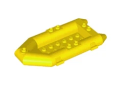 Lego Parts ~ Yellow Rescue Boat, Rubber Raft, Small ~ No 30086c01