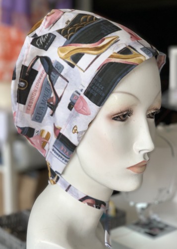 Parisian Style Pattern Fashion Look Glamour Couture Scrub Hat - Picture 2 of 5