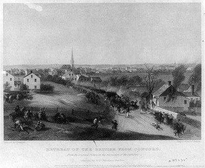 Photo:Retreat of the British from Concord 1859