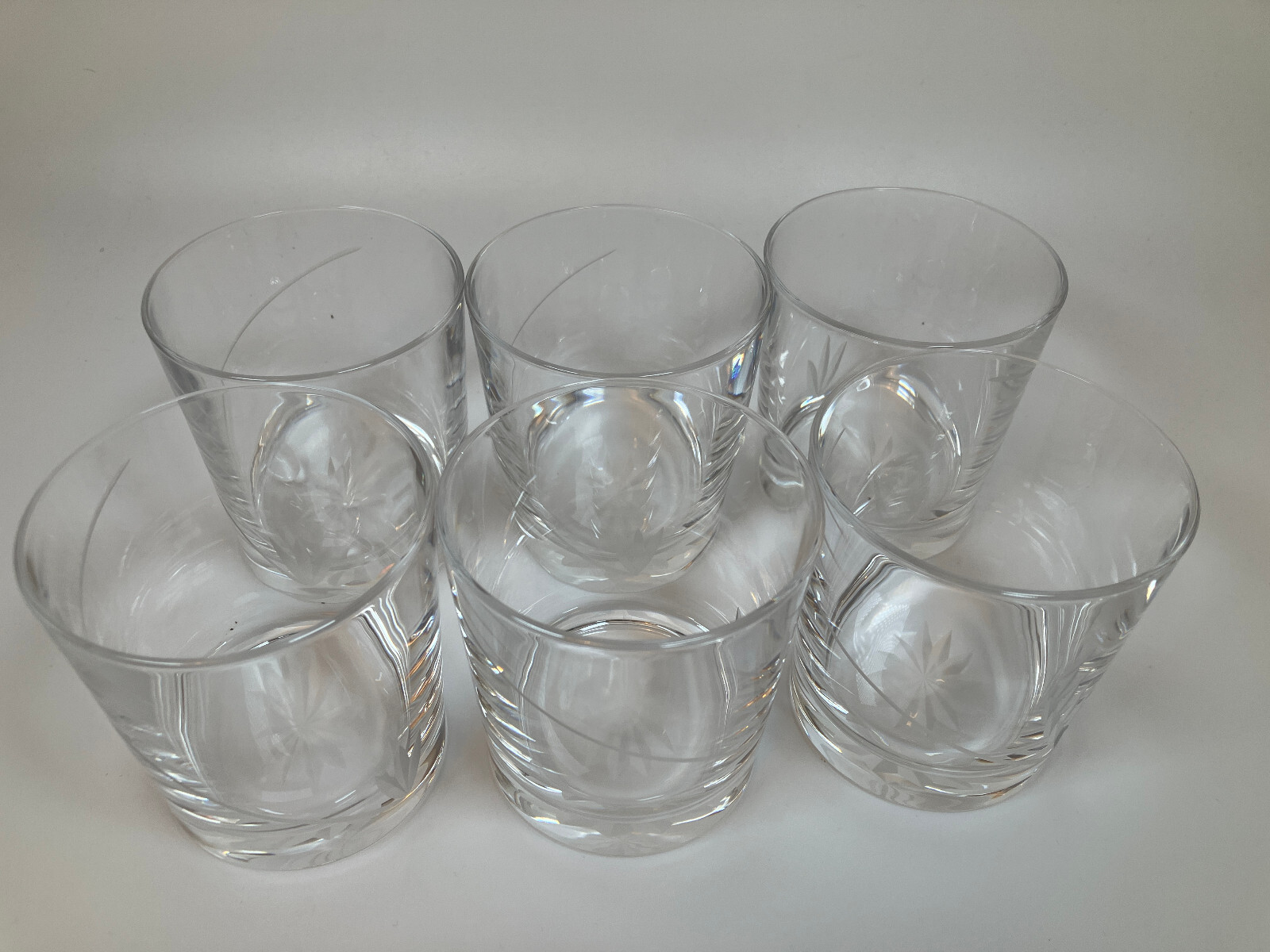 Crystal Tumblers WELSH CRYSTAL 6 x crystal WHISKEY/WATER GLASSES 250mls