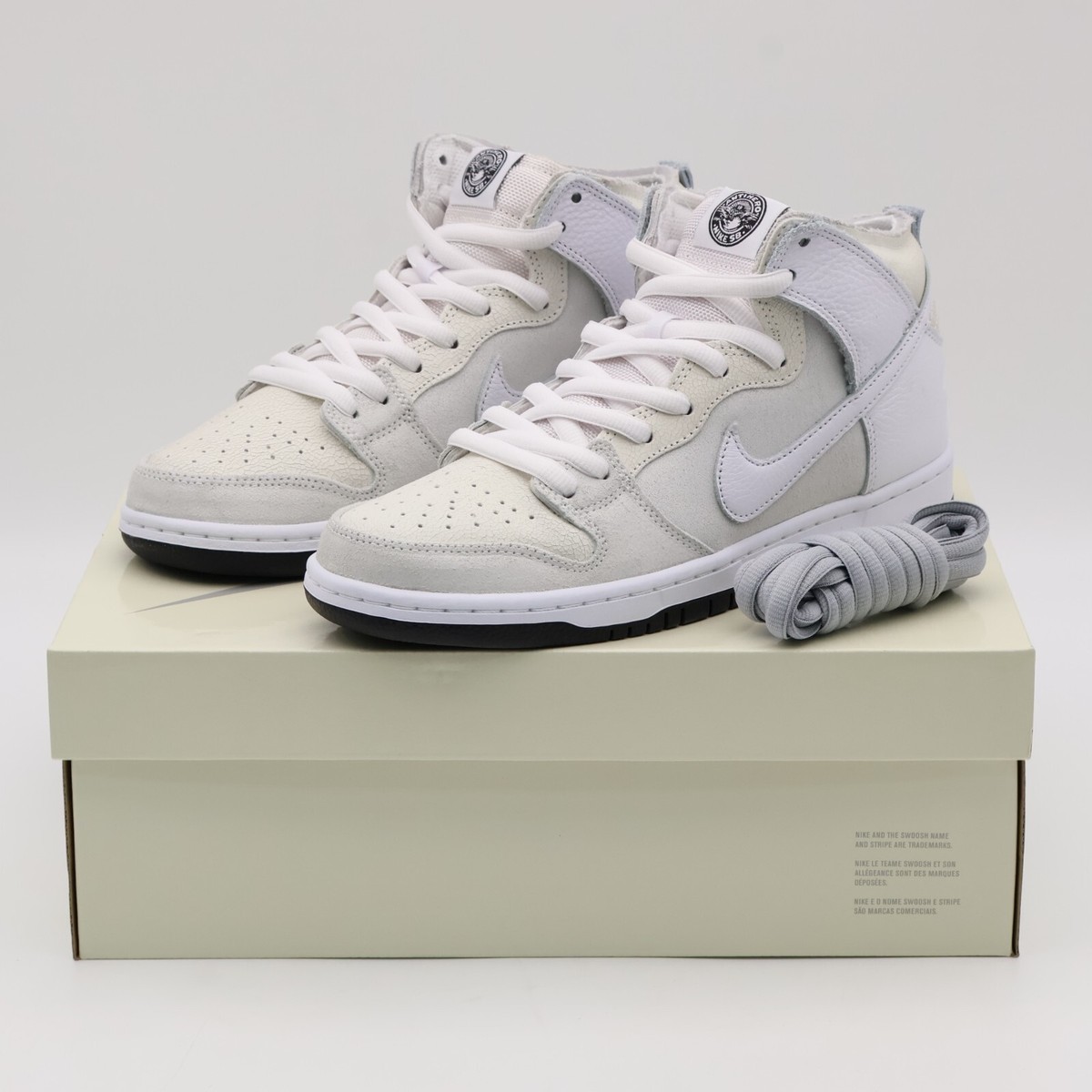 HM5837-100 ANTIHERO × Nike SB Dunk High QS White (Men's) | eBay