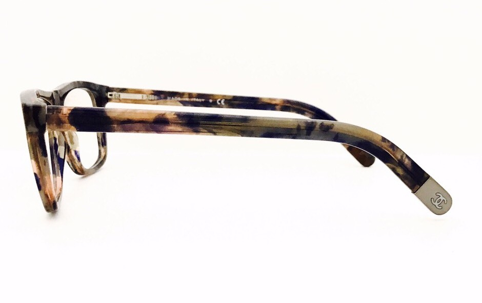 New Chanel Eyeglasses 3240 1392 Blue/Grey Mottle 52•16•140