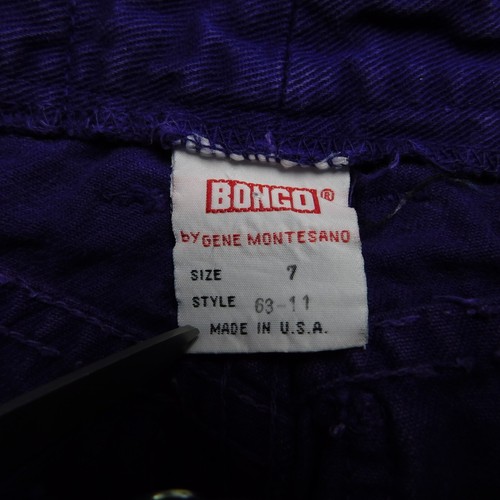 Girl's Vintage 90s Colored Denim Bongo Strait Leg Jeans - 7, Purple #7036 - Picture 9 of 9