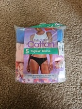 Hanes Women's Cotton Bikini Underwear, Cool Comfort, 5-Pack- Size 8/XL