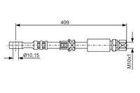 NEU - Bosch 1987476644 Bremsschlauch FüR Opel