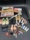 Vintage Janie Miniatures Doll Clothes Lot- Shoes Babies And Accessories. ML