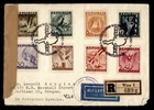DR WHO 1946 AUSTRIA FDC? SEMI POST CENSORED REGISTERED AIRMAIL TO USA R75793