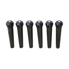 Graph Tech Tusq Ivory Acoustic Guitar Bridge Pins Black Pearl Dot 2mm
