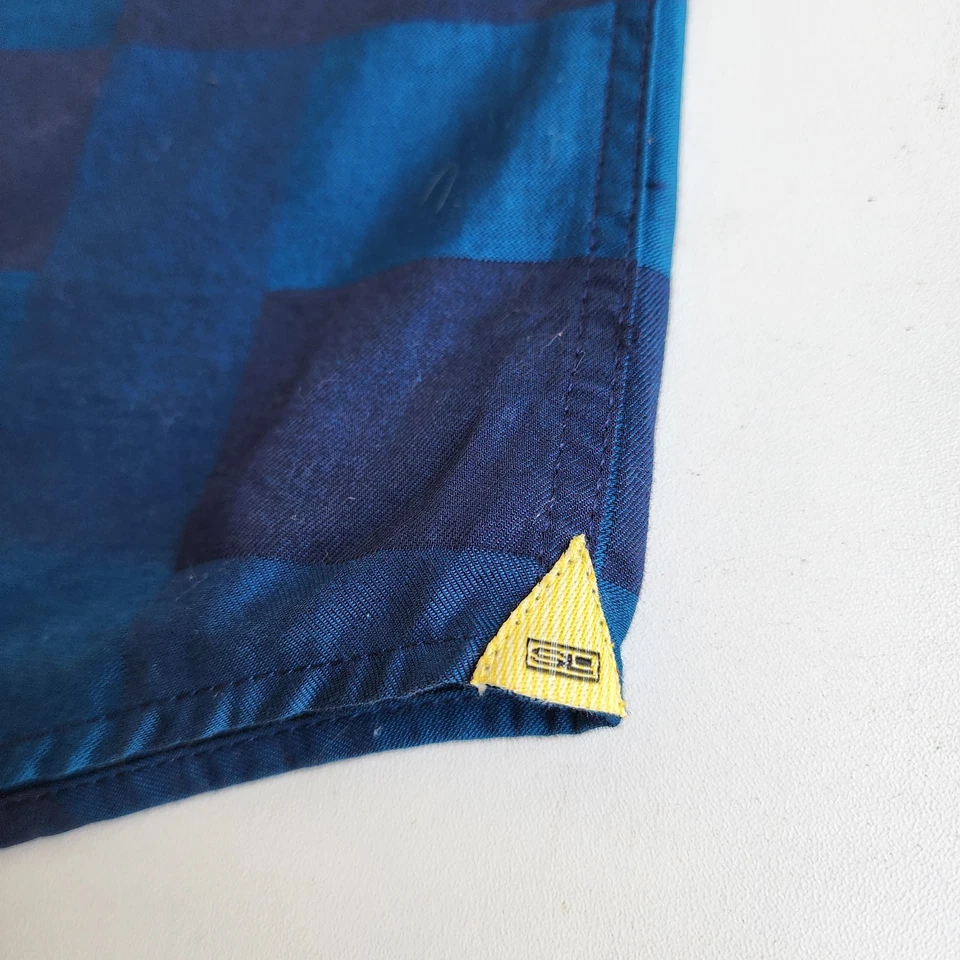 Camisa de vestir Steven Land para hombre alta azul verdoso a cuadros talla 3XLT (19) manga larga Foto 2 de 4