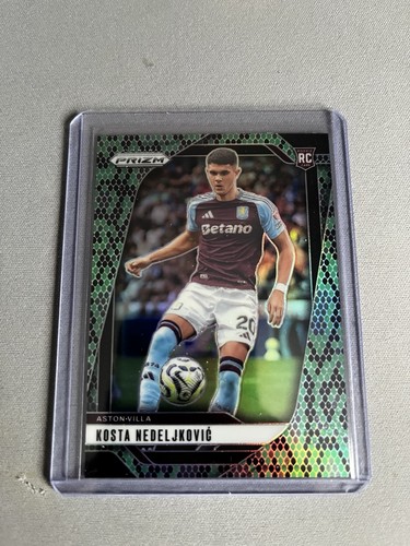Kosta Nedeljkovic Rookie Snakeskin Panini Prizm, 2 Base Rookies And 3 Base Cards