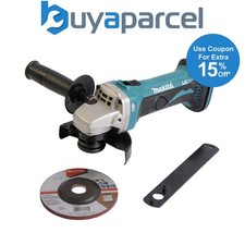 Image of Makita DGA452Z 18v 4.5" 115mm Angle Grinder Lithium Ion Bare Unit Replace BGA452
