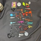 Vintage 1980-90 Teenage Mutant Ninja Turtles TMNT Weapons Accessories Lot 50 Pcs