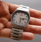 Vintage Seiko Type II Quartz 7123-5030 TV Case White Dial - JDM 1979 - Small Wri