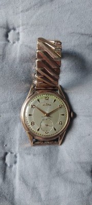 Men's wristwatch, Delbana brand, gold plated ,