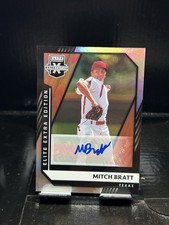 2021 Panini Elite Extra Edition Mitchell Bratt AUTOGRAPH #134 Rookie Baseball