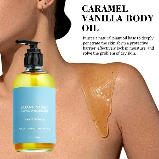 Orena 身体油焦糖香草 Orena 焦糖香草身体油 237 毫升 — 第 3/4 张图片