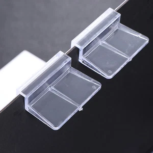 10 Pcs Transparent Plastic Aquarium Support Brackets for Fish Tank