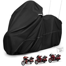 Motorcycle Cover with Side Top Box Compatible with Harley Davidson Touring