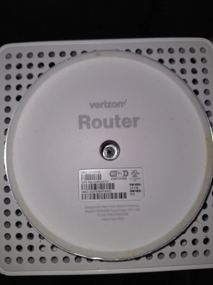 Verizon Router CR1000B WIFI 6E For Home & Business No Power Cord For Parts!!!! - Image 3 of 3
