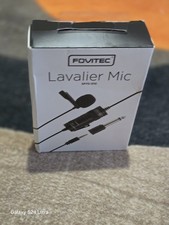 Fovitec Lavalier Microphone for camera  smartphones, camcorder saudio recorders