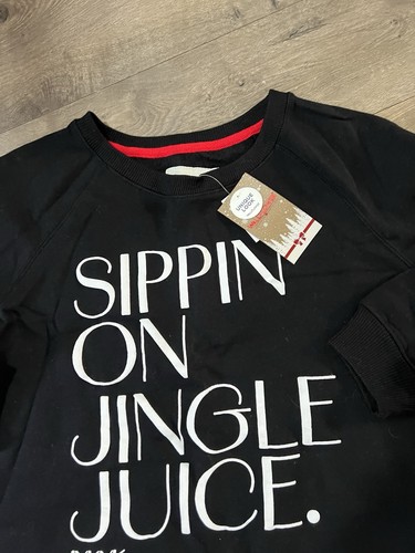 Christmas “Sippin On Jingle Juice “ Sweatshirt Size Small New - Picture 2 of 4
