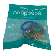    New Nano bebe Hospital Go Kit Teal Pacifier Extra Soft Silicone BPA Free 0M 