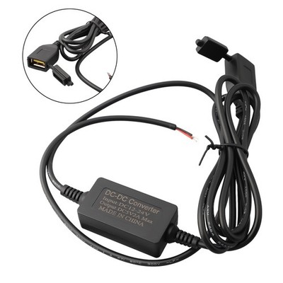 Motorcycle/Electric Vehicle Mobile Phone Charger USB Waterproof Cover 12V-80V