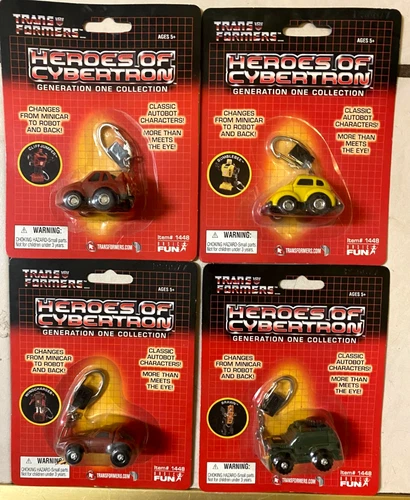 Transformers G1 Heroes of Cybertron Keychain Set Sealed Vintage Autobot Rare