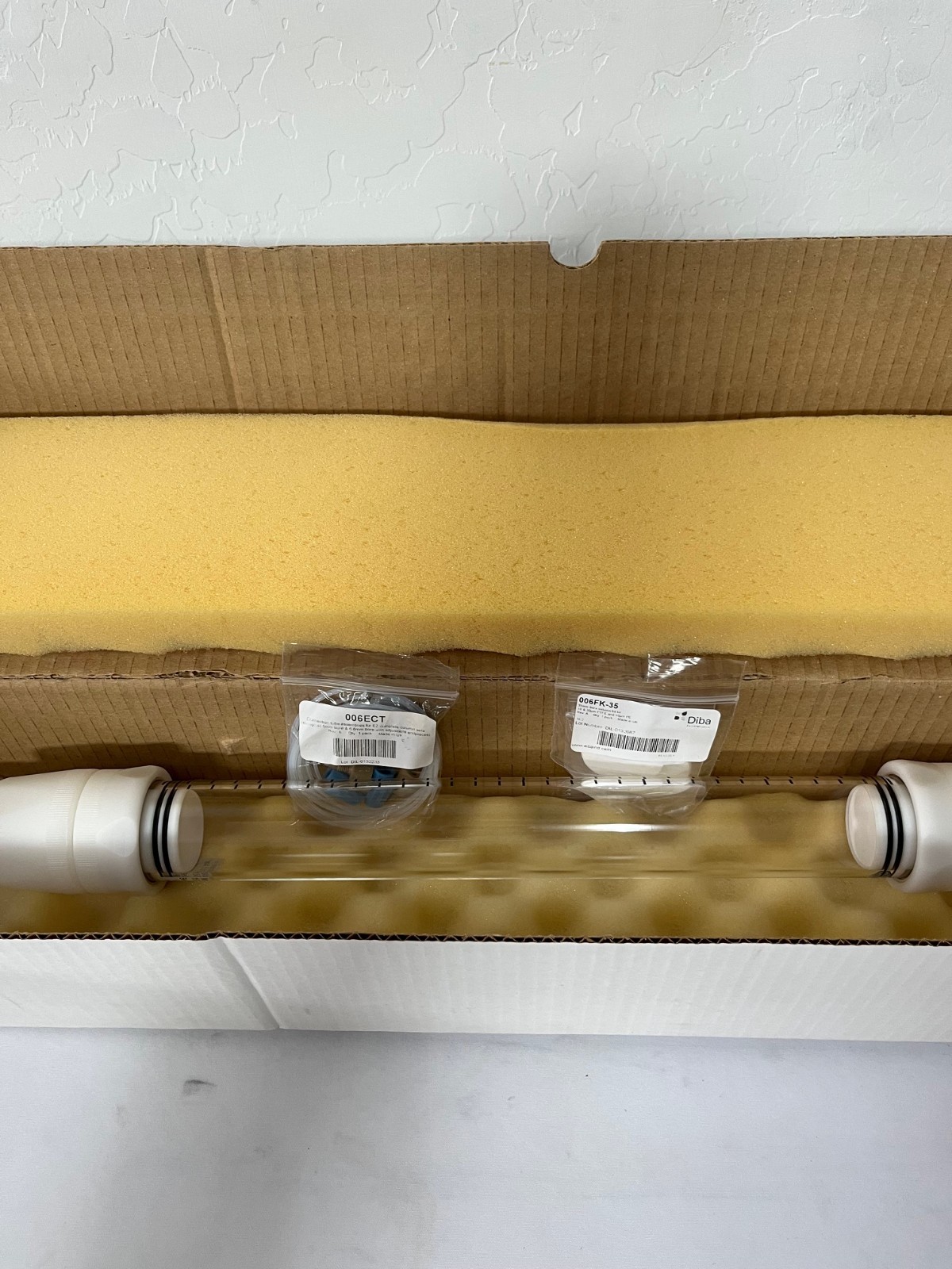 Cole-Parmer Diba 006EZ-35-33-AA Omnifit EZ Chromatography Column Cat No 11943-68