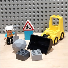 LEGO Duplo Radlader Bulldozer Baustelle Figur