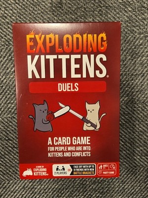 Exploding Kittens Duels Party Card Game Set 2-8 Players BRAND NEW SEALED 10 Min