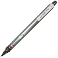 Uni Kurutoga Standard 0.5mm Mechanical Pencil Silver Body Rotating Lead Engine