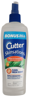 Cutter Skinsations Insect Repellent Aloe Vitamin E Fresh Scent Pump Spray 7.5oz