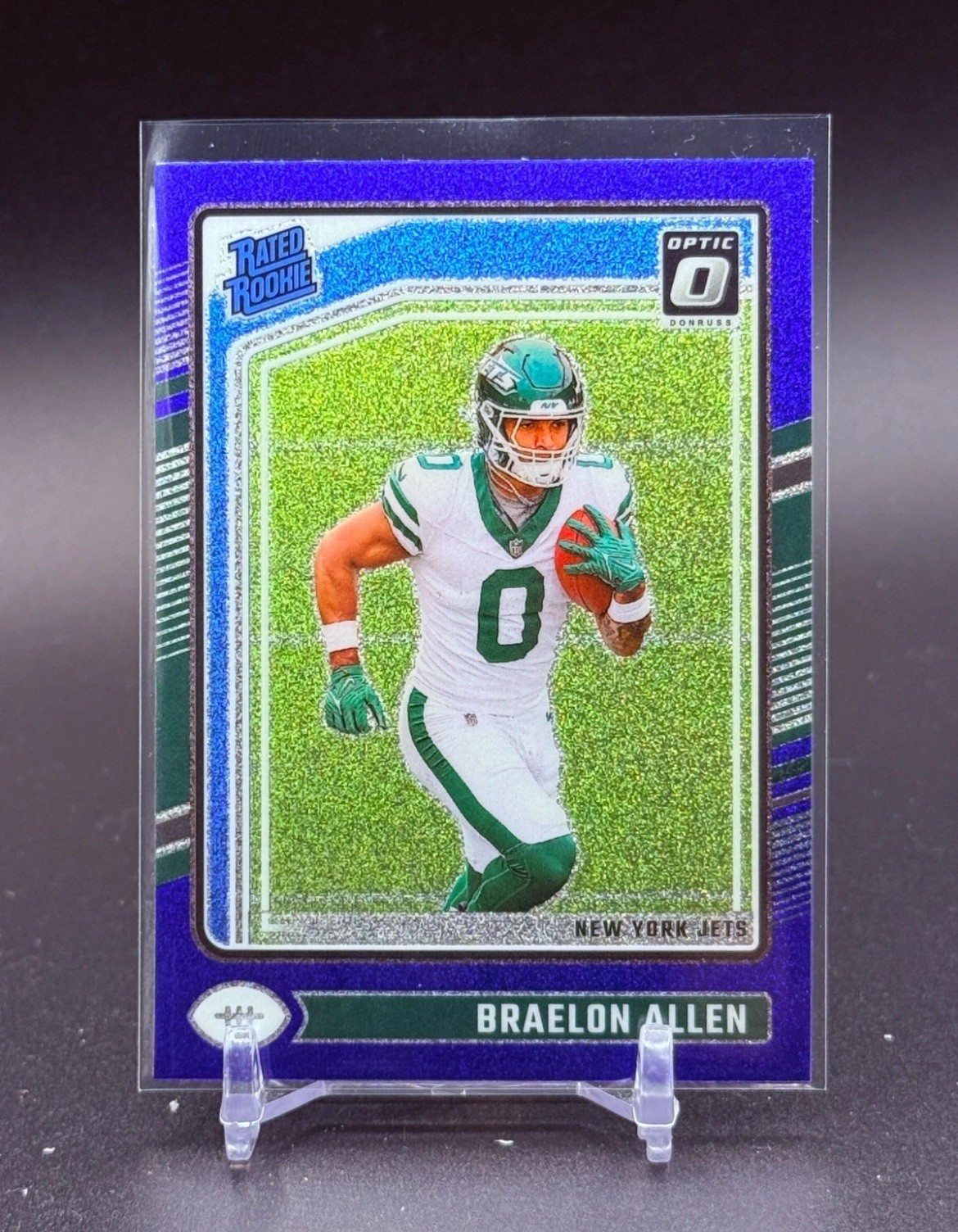 2024 Panini Donruss Optic Rated Rookie Braelon Allen #211 Blue Glitter Prizm RC