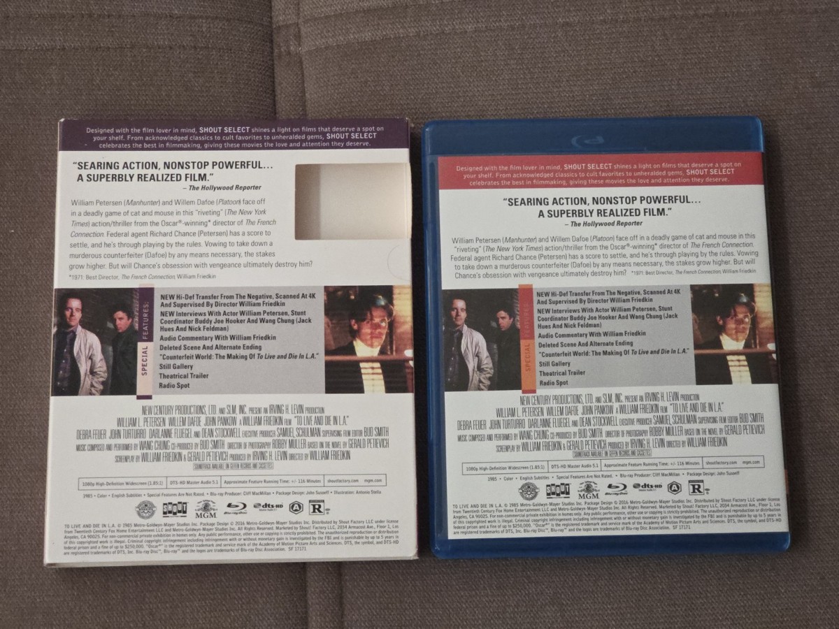 Shout! Factory To Live and Die in L.A. Collector's Edition Blu-ray