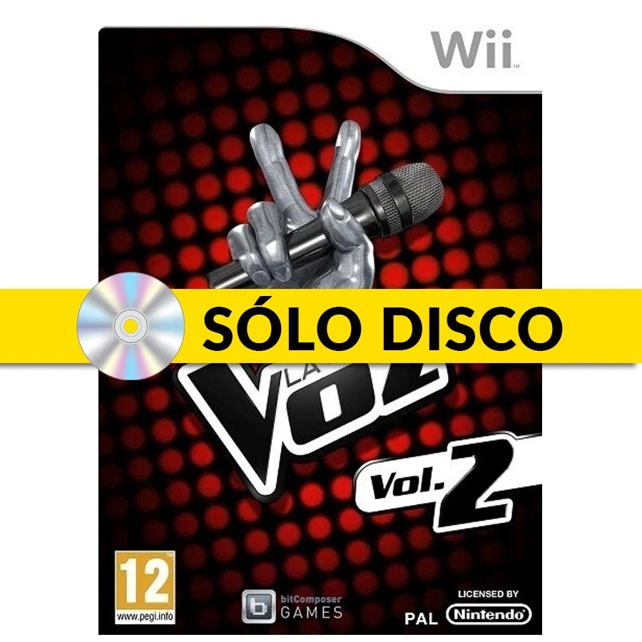 LA VOZ VOL. 2 NINTENDO WII  JUAN MAGAN BUSTAMANTE HUECCO PASTORA SOLER BISBAL AM