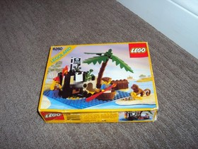Vintage LEGO 6260 Pirate SHIPWRECK ISLAND 100% Complete Manual Instructions Box