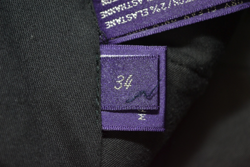Ralph Lauren Purple Label Pants Mens 34x29 Black Corduroy Trousers Made in Italy - Picture 13 of 21