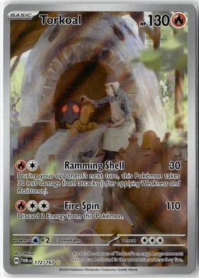 Torkoal Illustration Rare SV06: Twilight Masquerade 172/167 Holo NM - Image 1 of 2